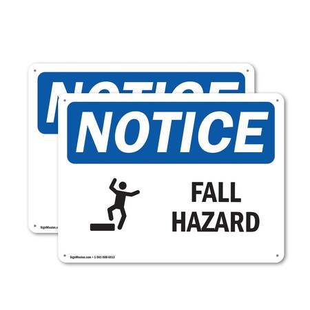 Signmission 18 in Height, 24 in Width, Aluminum, Rectangle OS-2PACK-NS-A-1824-L-12428